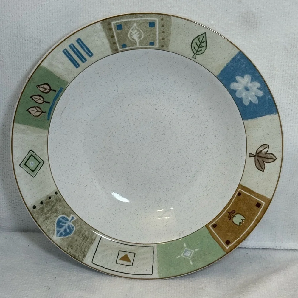 Mikasa Casual Classics Country Quilt dinnerware, rimmed soup bowls